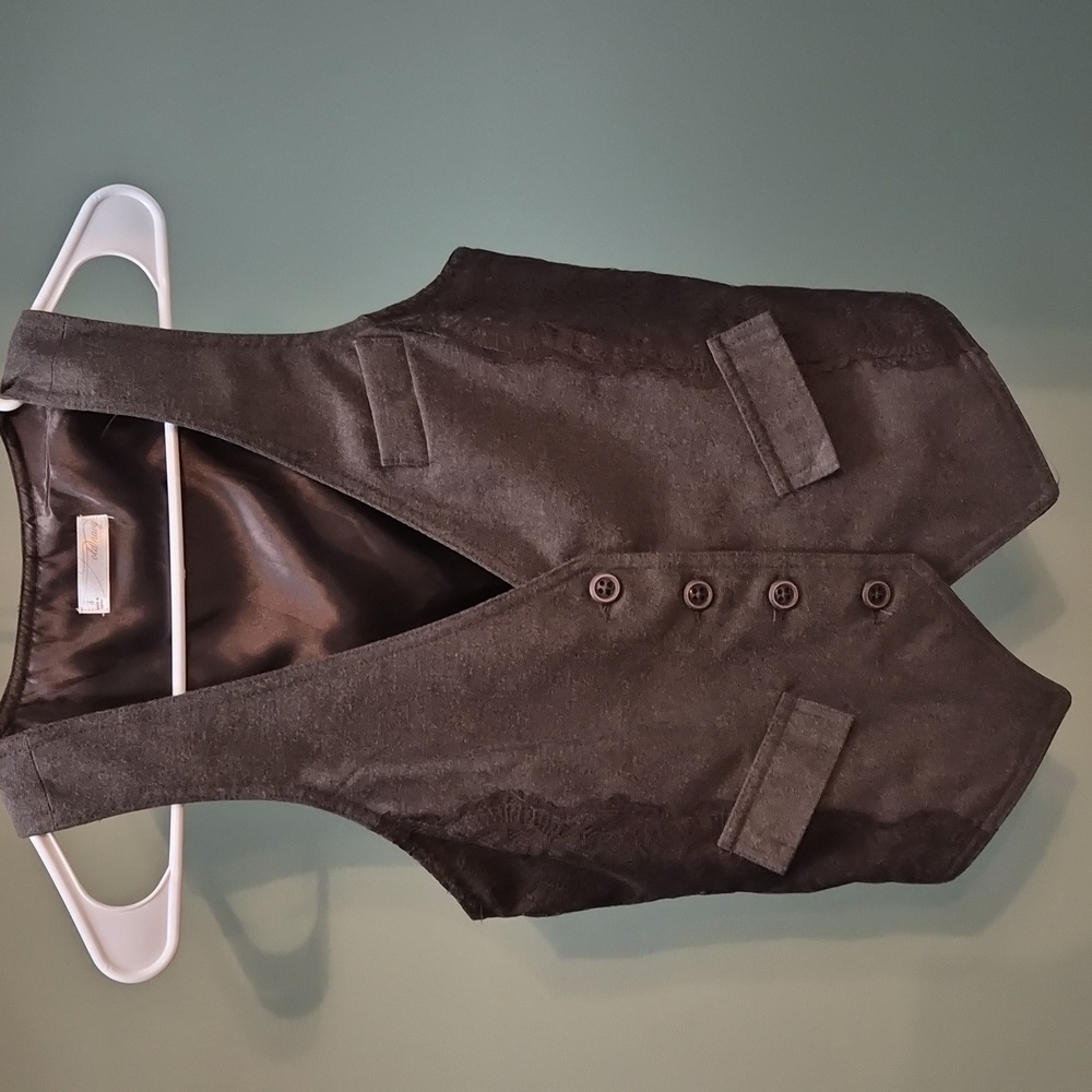 Old Navy Stylish Brown Button-Up Vest